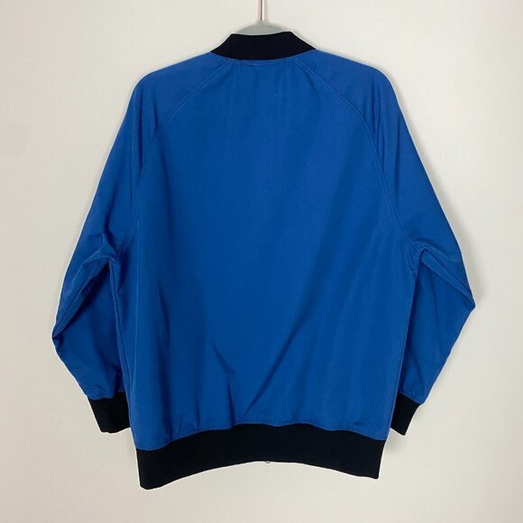 Everlane Bomber Jacket Blue Womens Small Varsity Track - Picture 7 of 8
